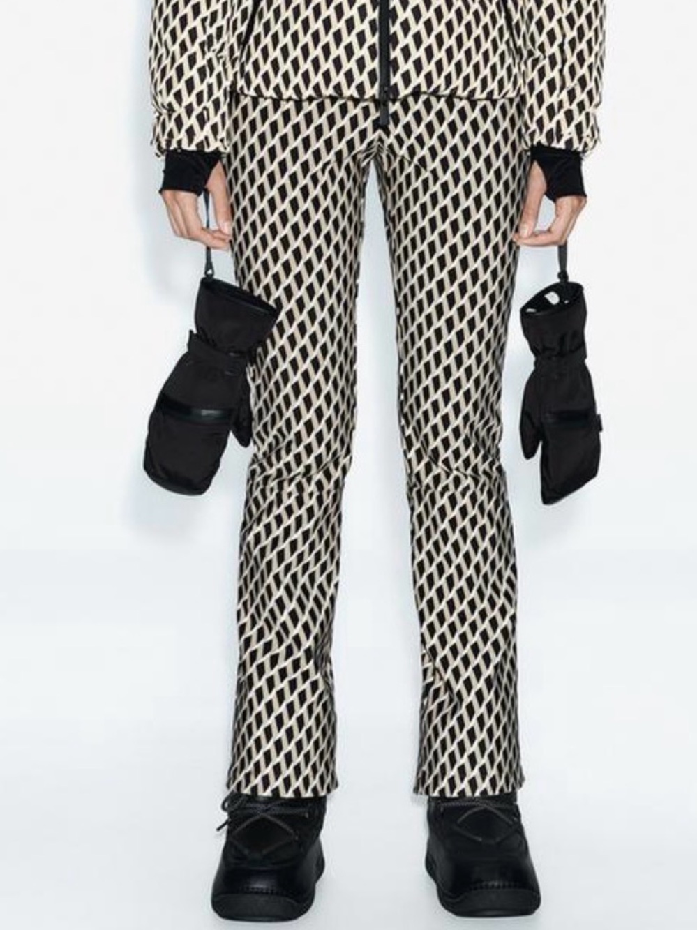 Zara geoprint ski pants